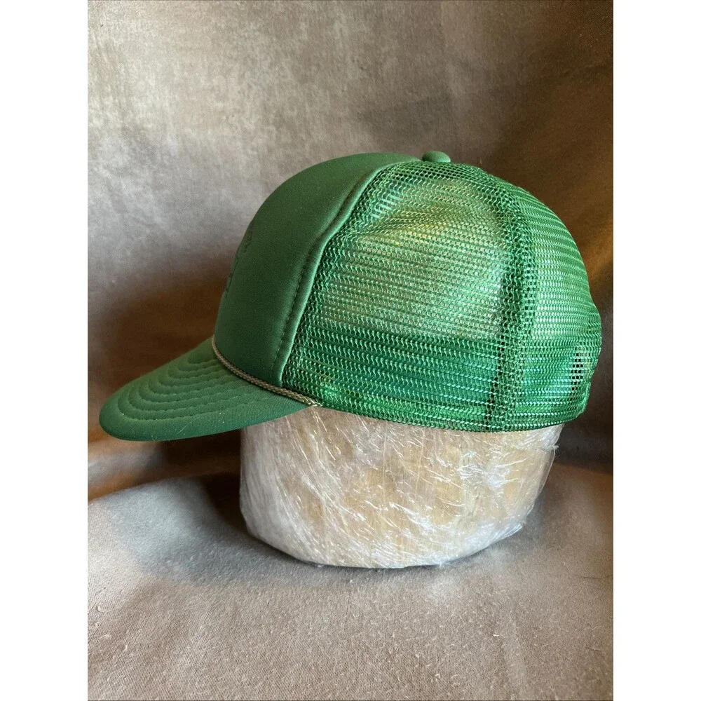 VTG NOS Nissin Rope Snapback Trucker Hat Cap Full Foam Premium Green Diesel